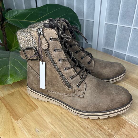 Cliffs by White Mountain Kelcie Zip Up Hiking Outdoor Boots Lace Up Size 10 Walk - Picture 10 of 15